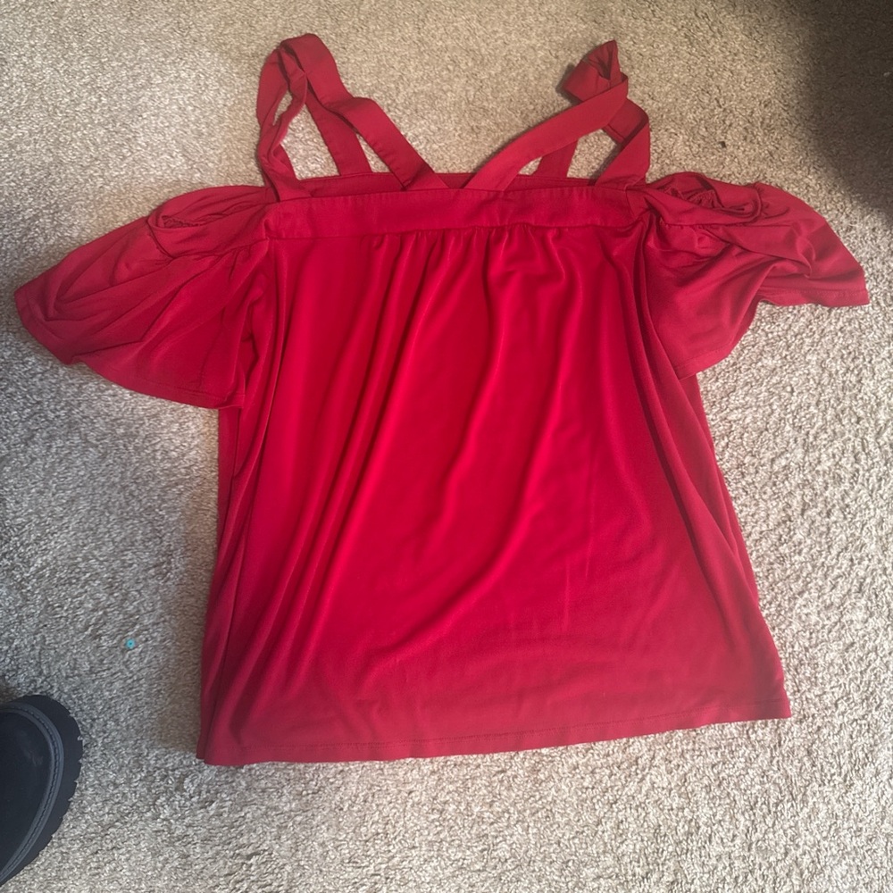 Elegant Red Women's Top